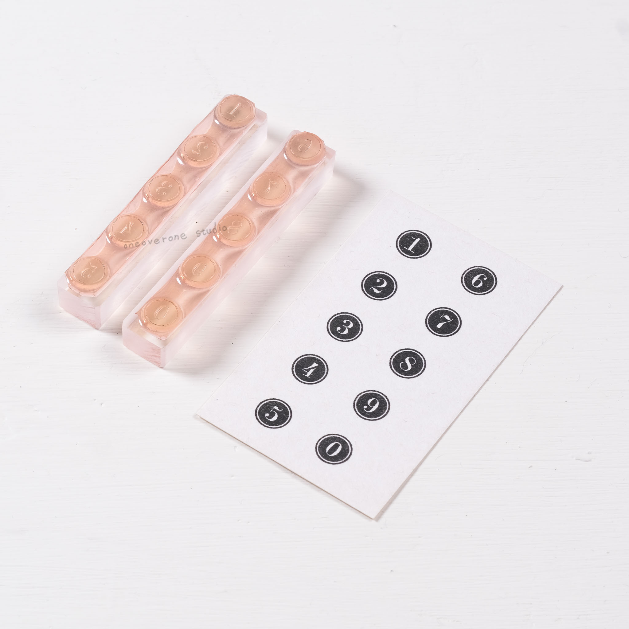 打字機 數字棒 膠版印章/一分之一工作室/臺灣