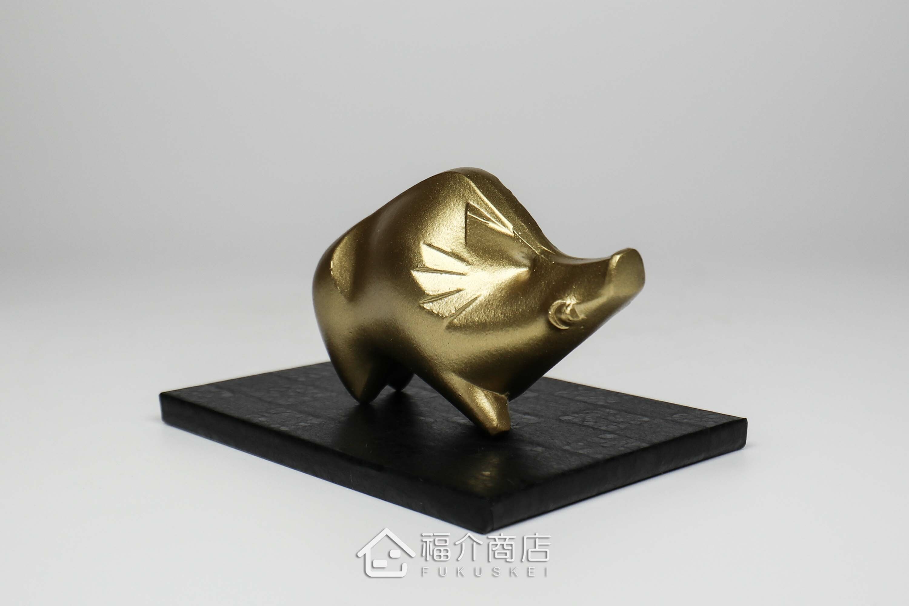 日本十二生肖豬吉祥擺飾