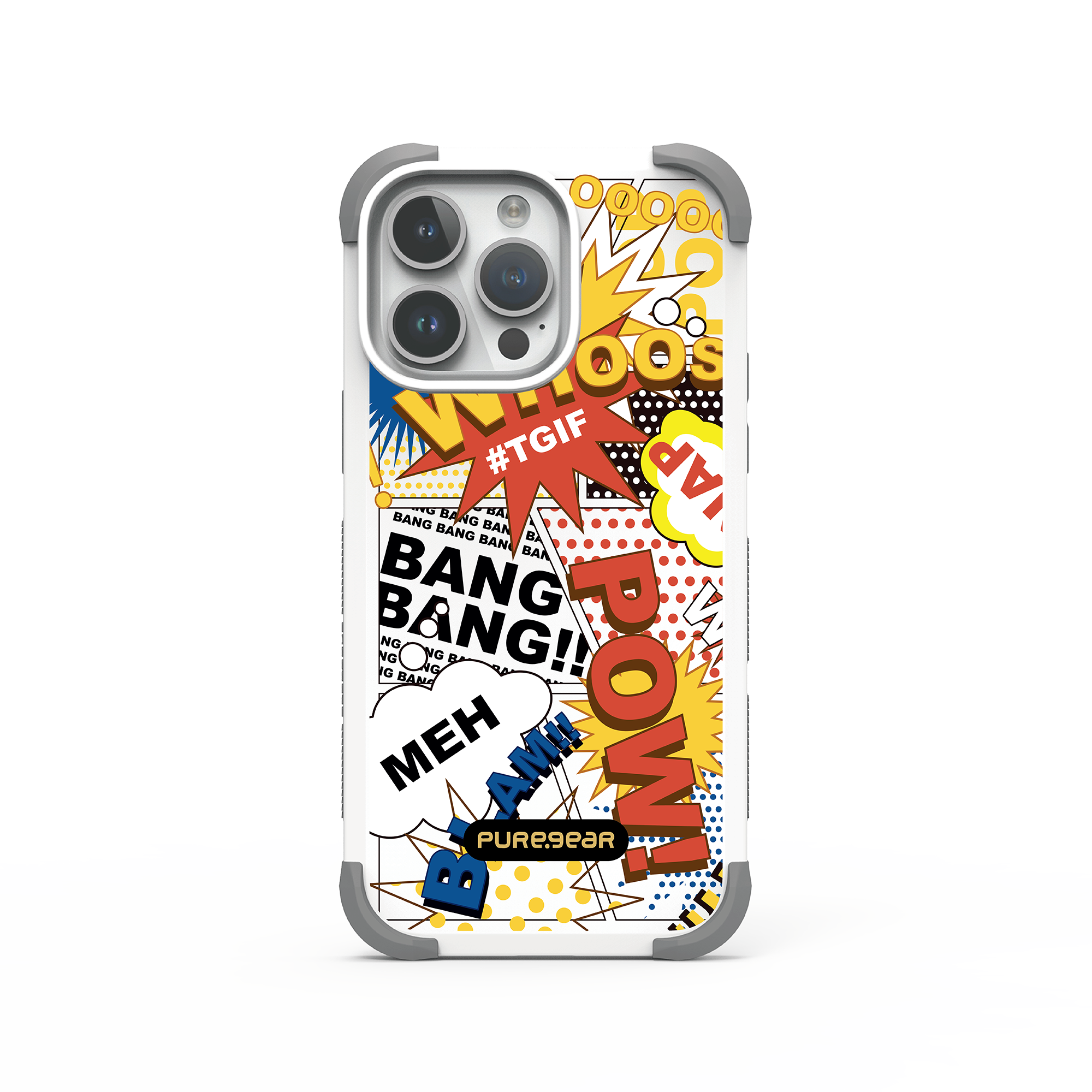 iPhone 坦克軍規防摔手機殼 / 美式塗鴉 (塗鴉拼貼)