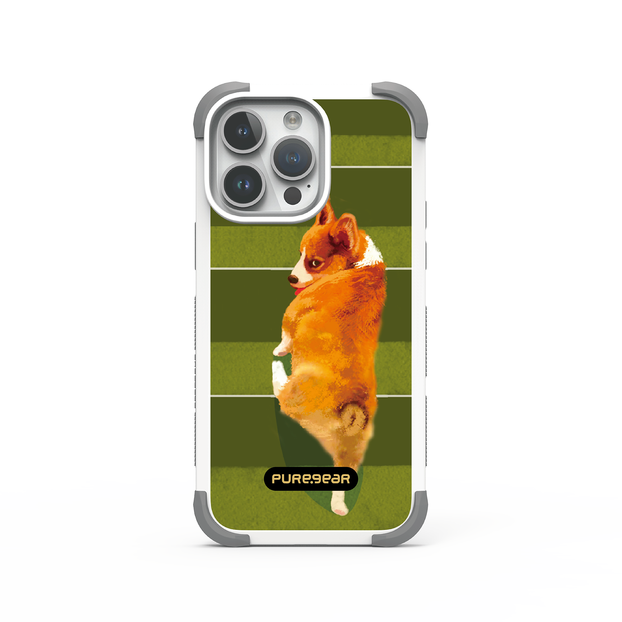 iPhone 坦克軍規防摔手機殼 / 柯基回眸 (呆貓萌狗)