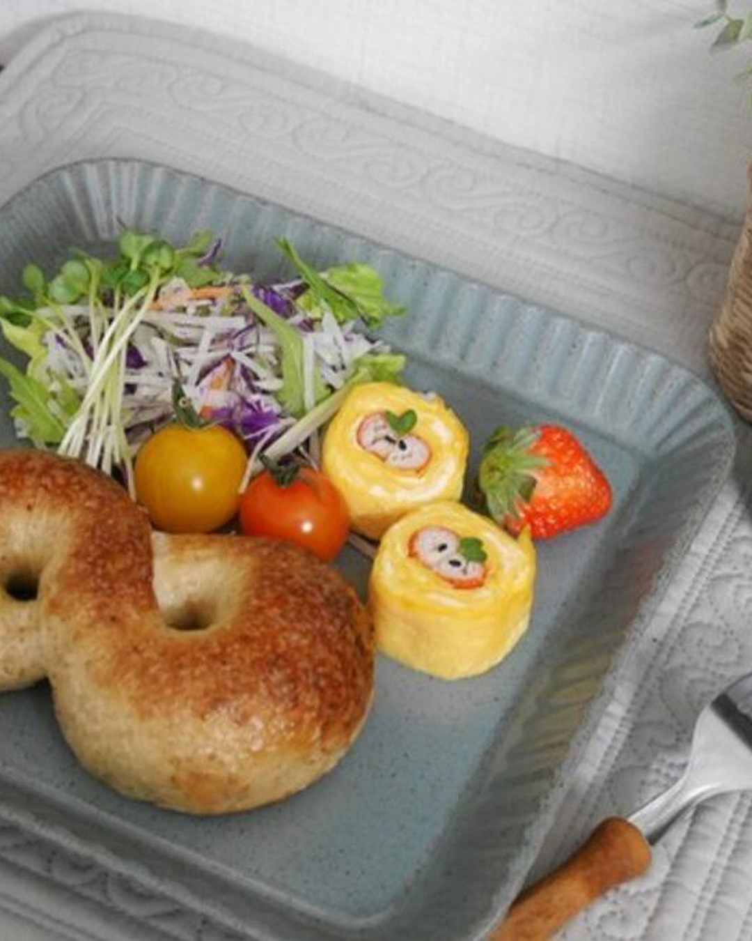 Hasami Ware Pleats Dinner Plate gray blue｜wazangama