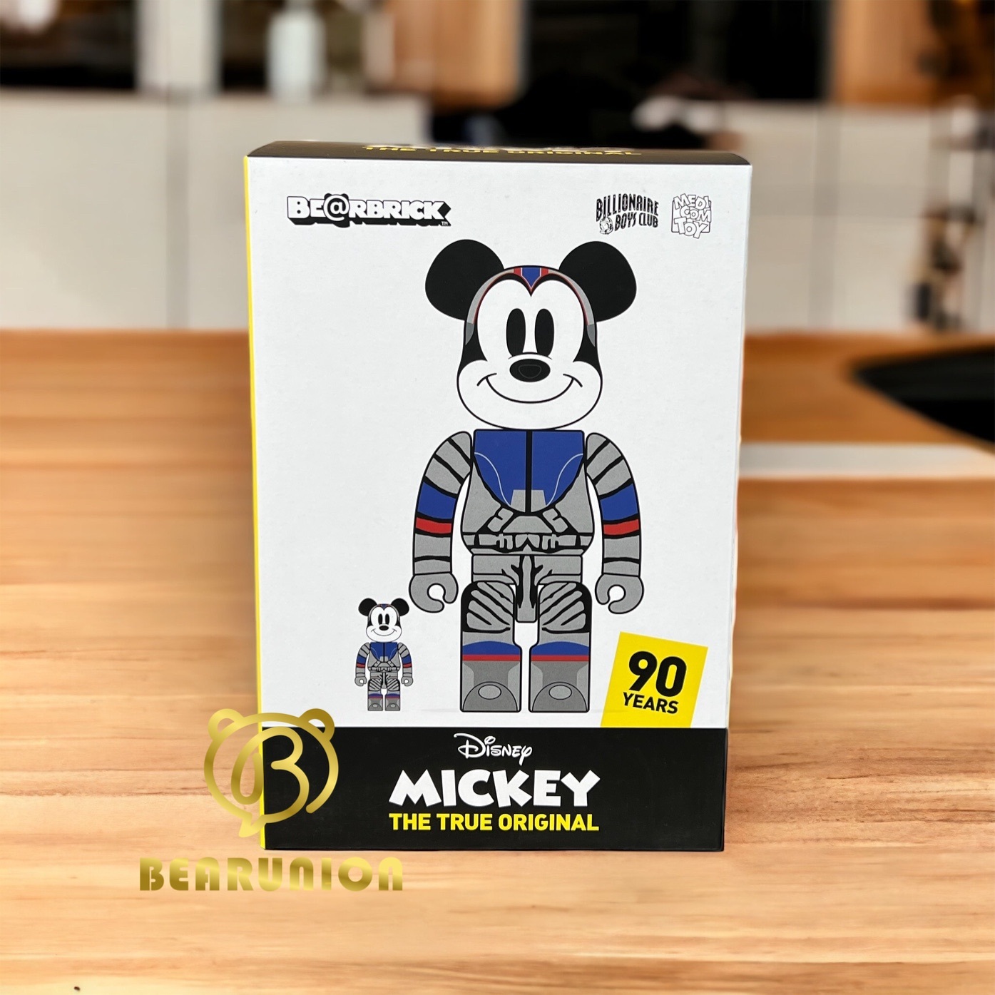 BEARBRICK 400%+100% BILLIONAIRE BOYS CLUB MICKEY MOUSE