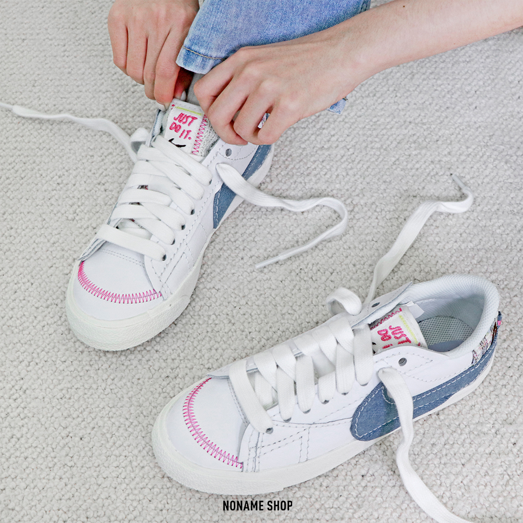 NIKE BLAZER 77 " JUST DO IT " 丹寧小香風 (女款)