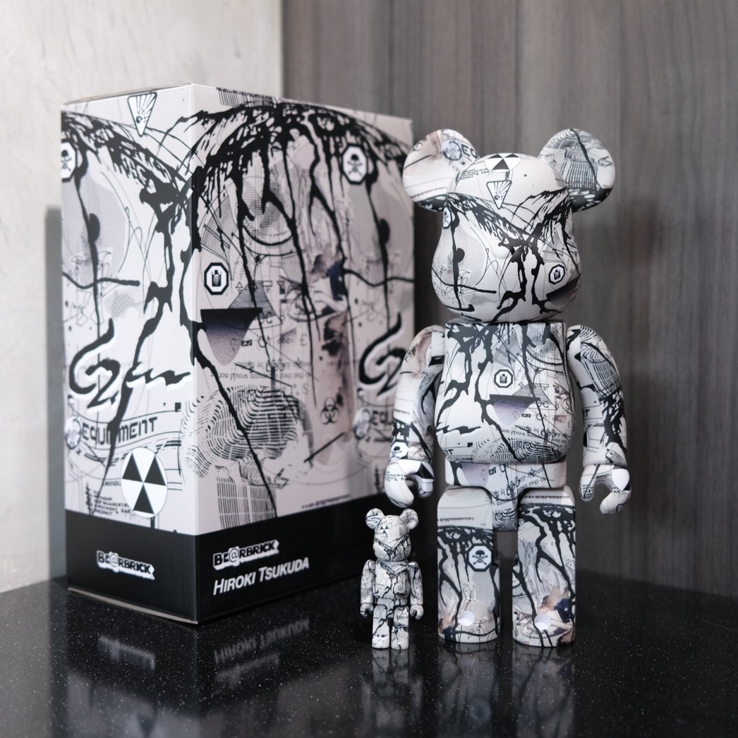 BE@RBRICK Hiroki Tsukuda 100％ & 400％（Bearbrick 400%+100