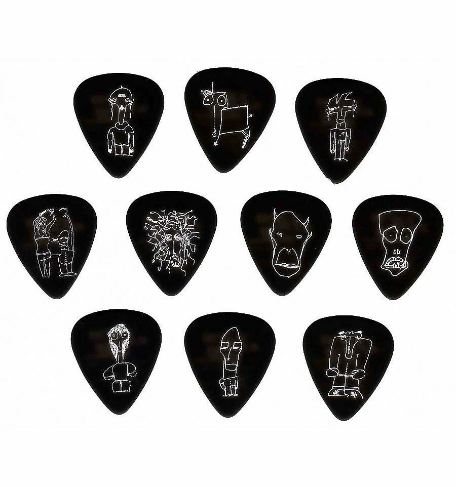 Daddario 1CBK4-10JS 彈片 Joe Satriani 簽名款 黑色 Medium 10片裝