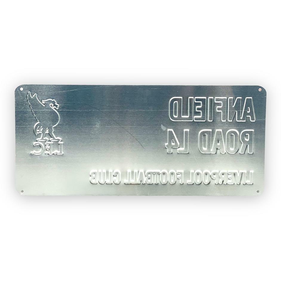 利物浦紅色晏菲路球場金屬路牌