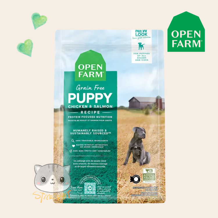 Open Farm Dry Food for Puppies - Chicken & Wild-Caught Salmon 4lb