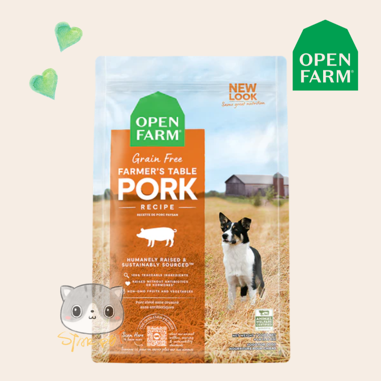 Open Farm Dry Dog Food - Farmer's Table Pork 4lb