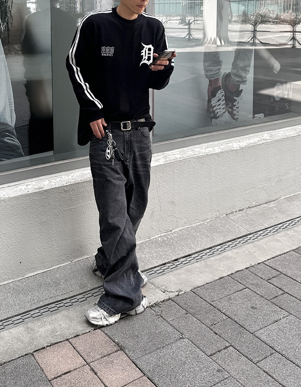 TE雙線條長袖T恤