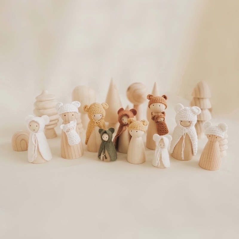 牛奶熊 Milkee Bear 山居人家系列 | 回收木玩