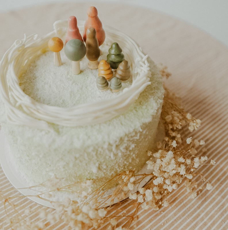 迷你樹（亦可做生日蛋糕裝飾） | 回收木玩