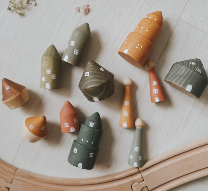 村庄房子系列 | 回收木玩