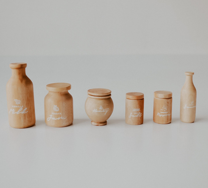 調味罐 | 回收木玩