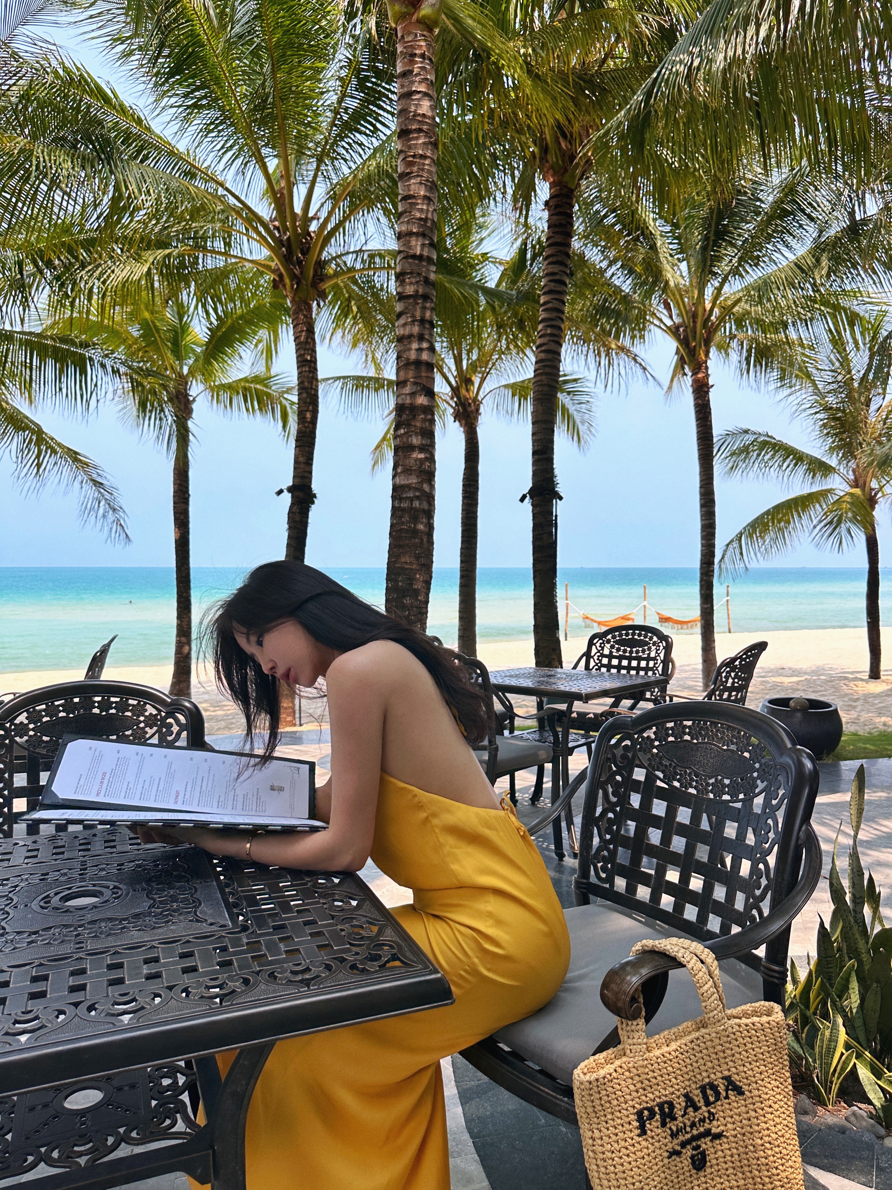 Gulf 海灣 雙綁帶露背長洋裝