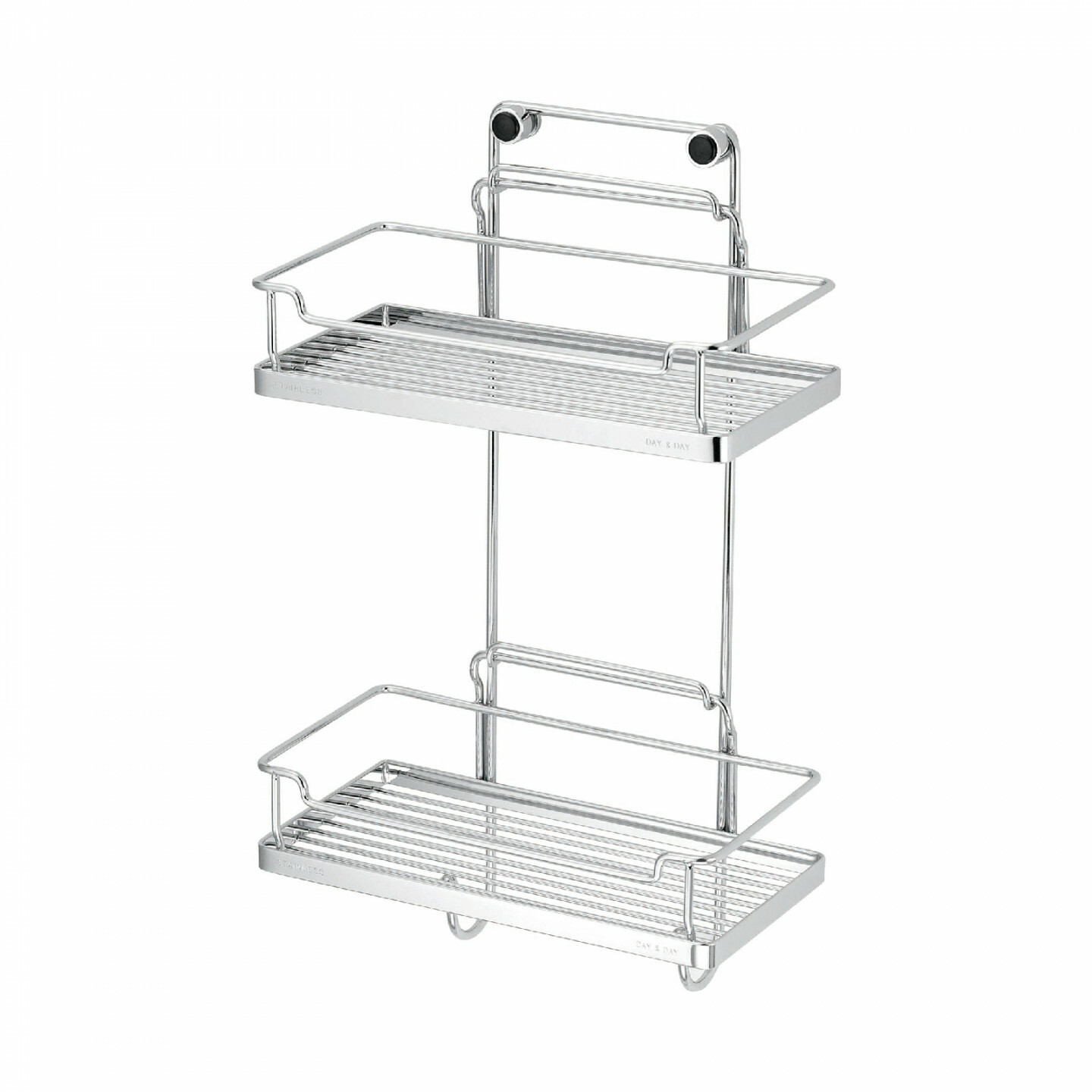 日日商 衛浴系列-方型雙層活動架-釘式 ST2295-2H
