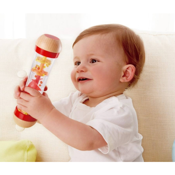 【樂森藥局】德國 HAPE 木製雨聲安撫樂器 木製玩具 沙沙鈴