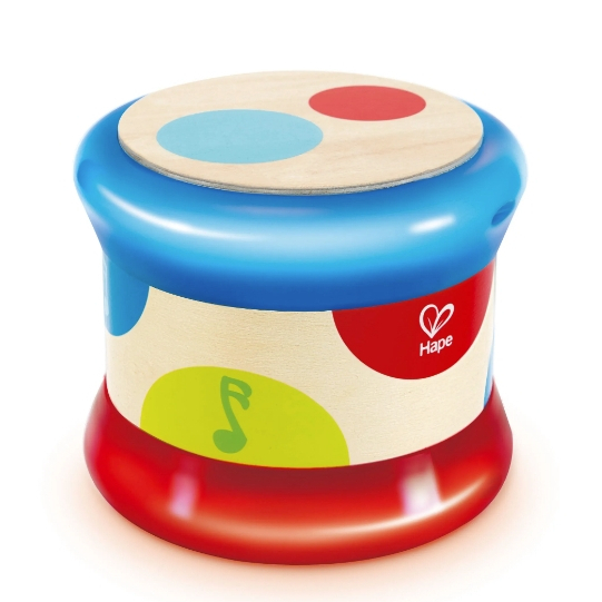 【樂森藥局】德國 HAPE 滾滾樂電子音樂鼓 木製玩具 音樂鼓