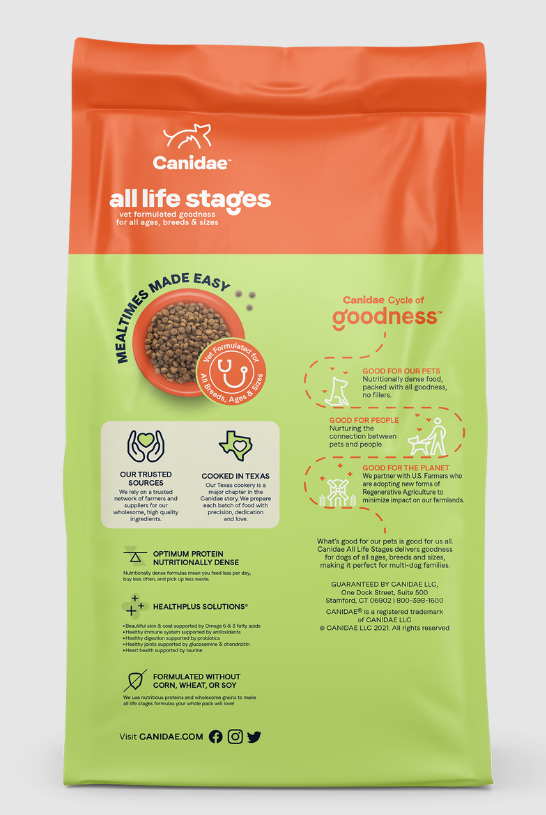 CANIDAE - 老年狗適用 - 體重控制配方狗糧 30磅