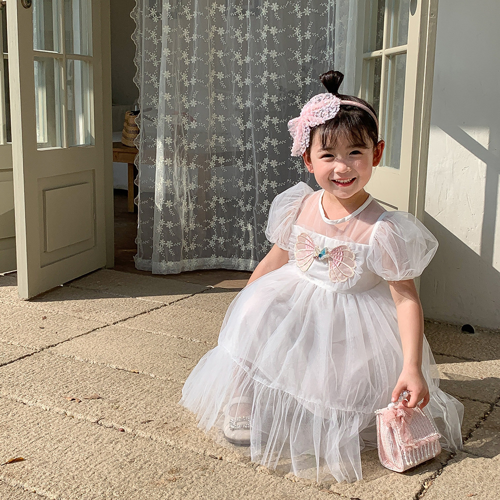 H123WE_SS23_C🦋白色蝴蝶公主紗裙(pre-order)