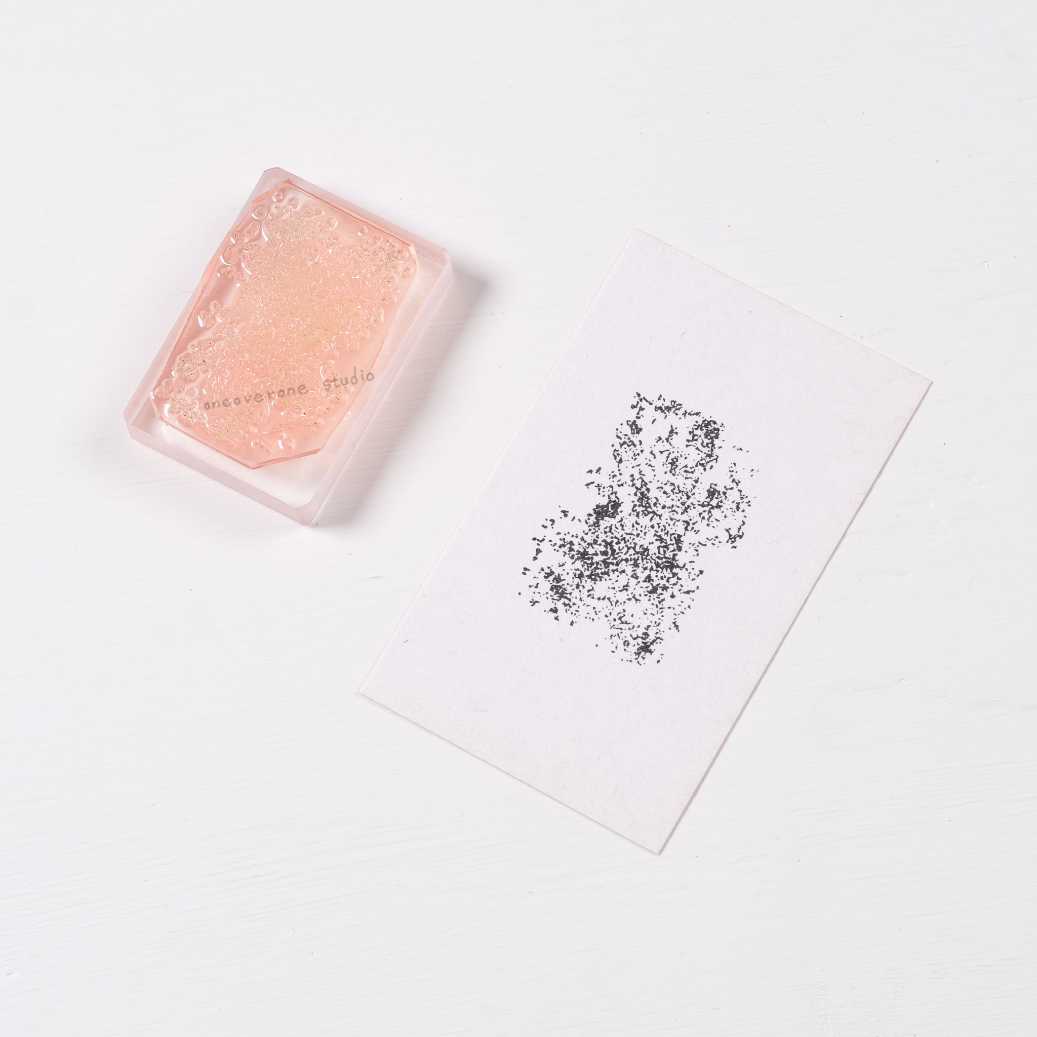 炭筆 質感製造機 膠版印章 /一分之一工作室/臺灣