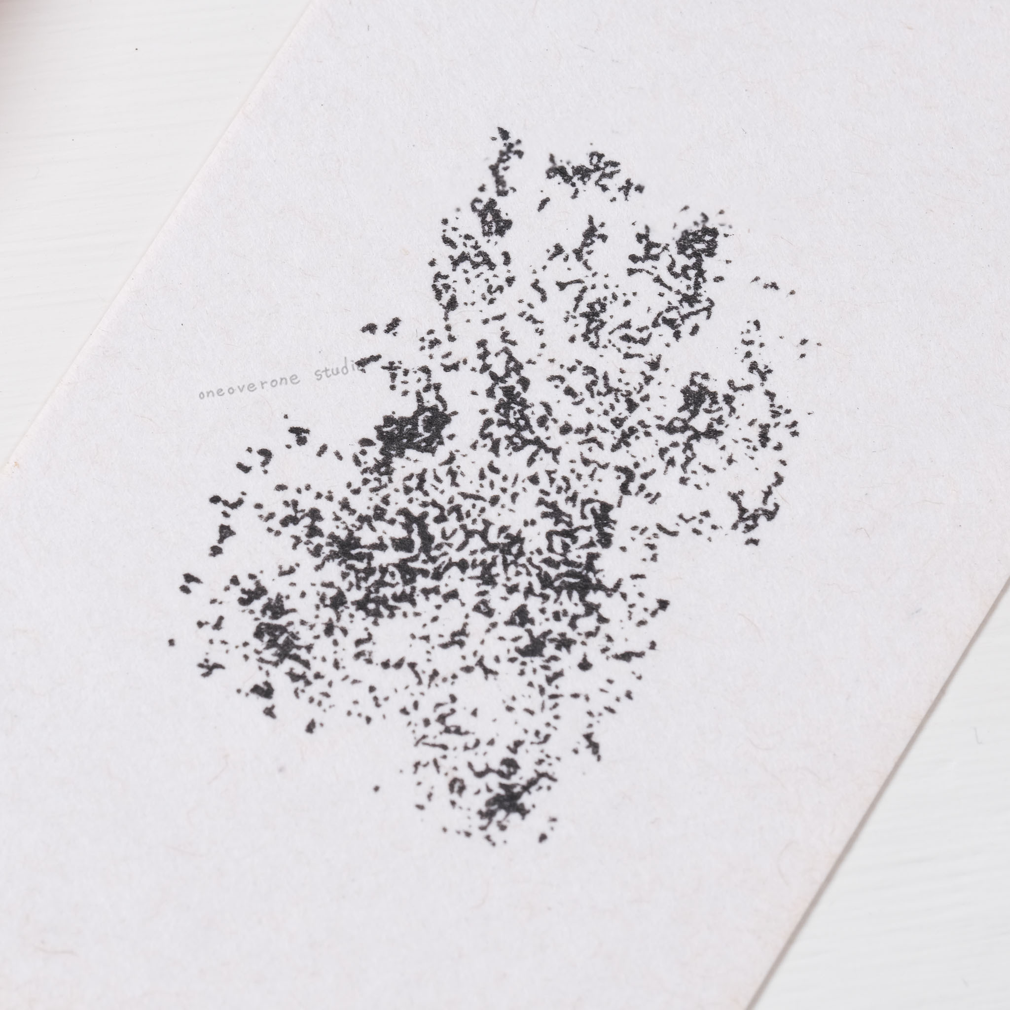 炭筆 質感製造機 膠版印章 /一分之一工作室/臺灣