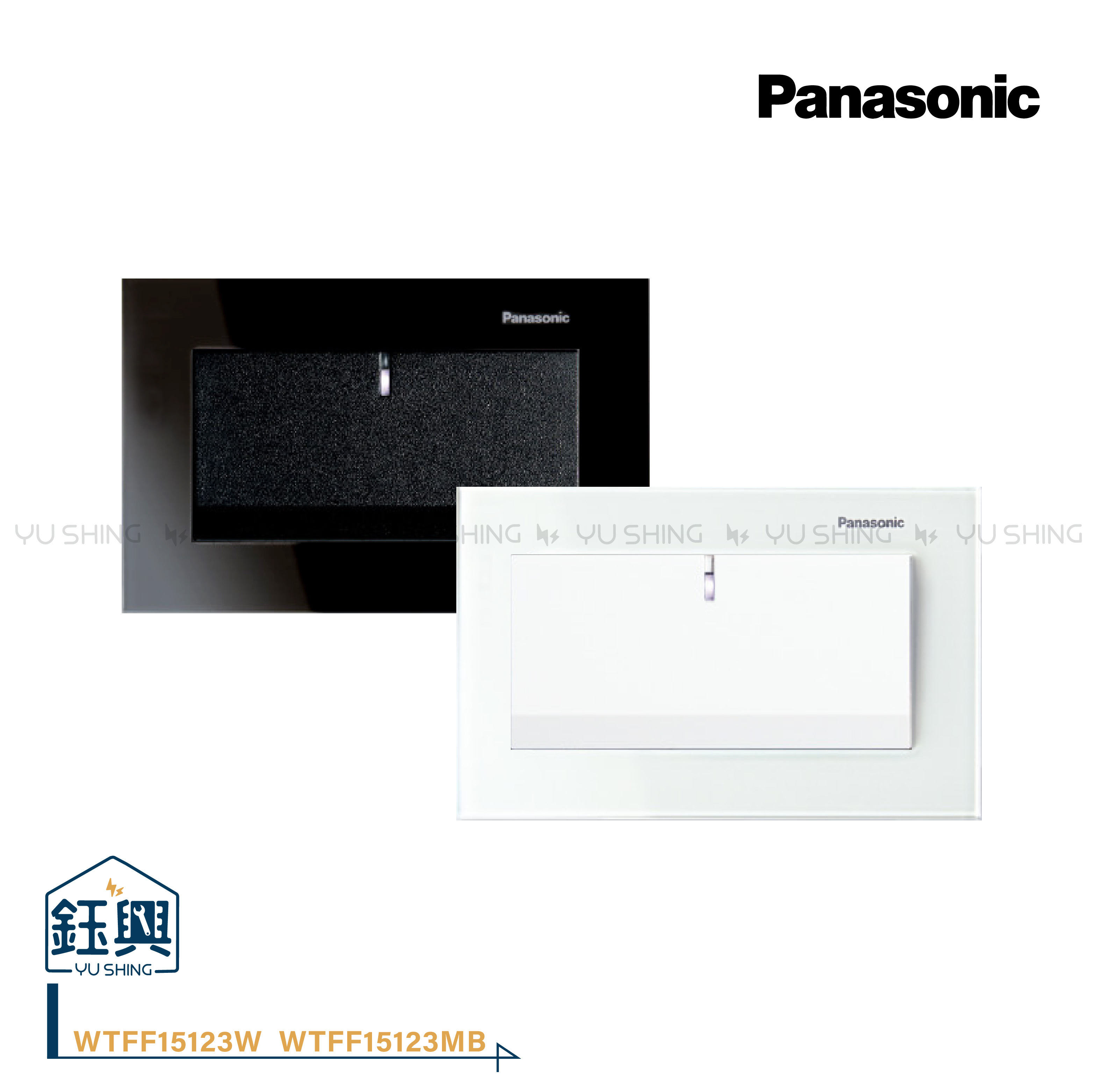 國際GLATIMA系列玻璃系列埋入式螢光開關一開二開三開(附蓋板) WTGF5152 WT...