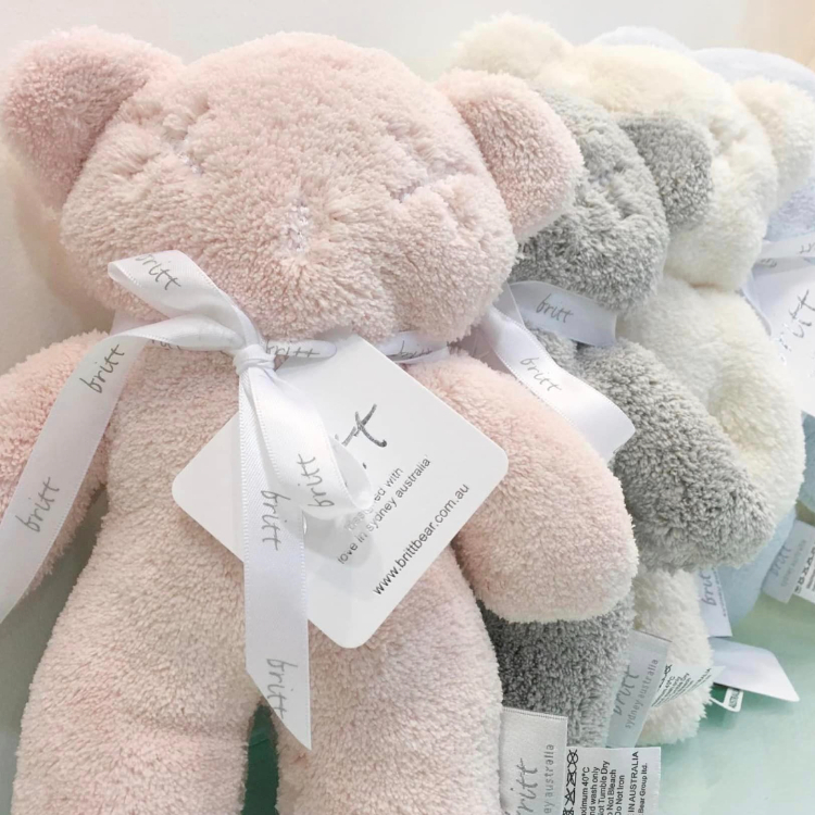 澳洲 britt bear 手抱安撫扁扁熊 25cm (隨機出貨不挑色)