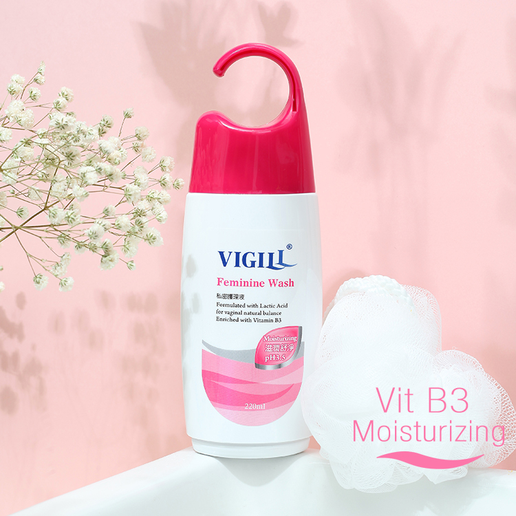 VIGILL Daily Feminine Wash Whitening 220ml Vitamin B3