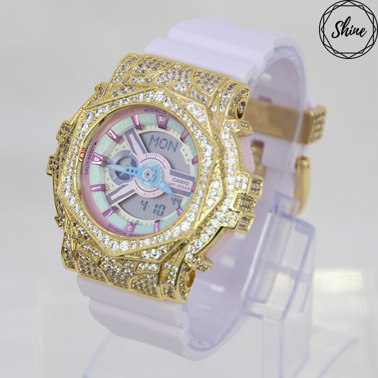 金色 改裝手錶 BA-110XPM-6A - 玫瑰