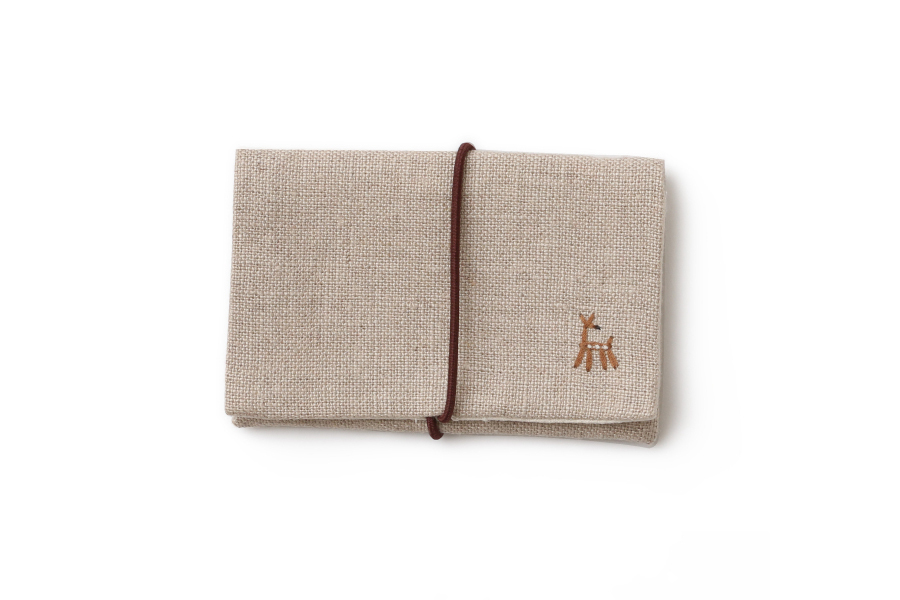 中川政七-鹿家族 名片夾 原色