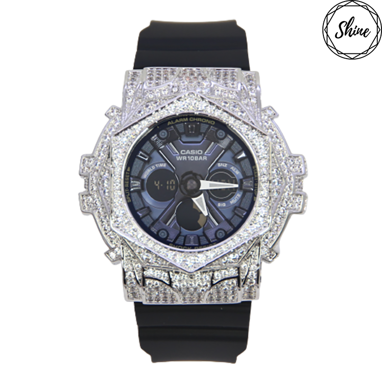 銀色 改裝手錶 BA-130-1A2 - 玫瑰