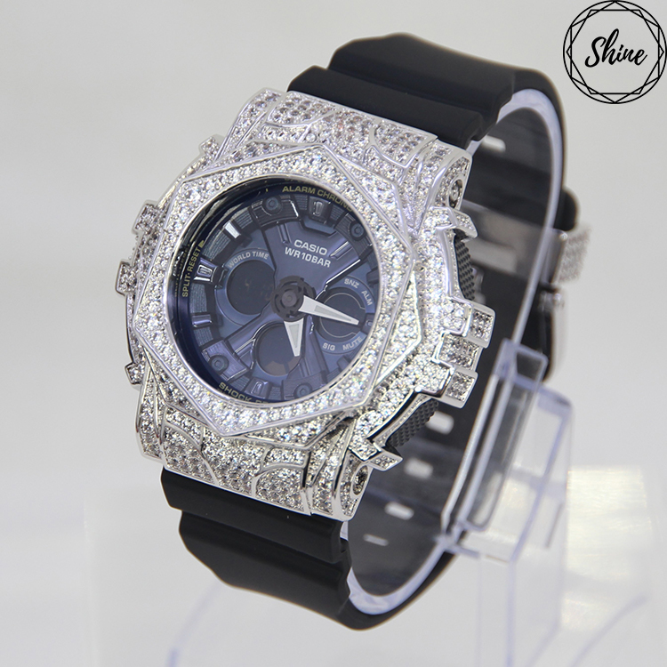 銀色 改裝手錶 BA-130-1A2 - 玫瑰