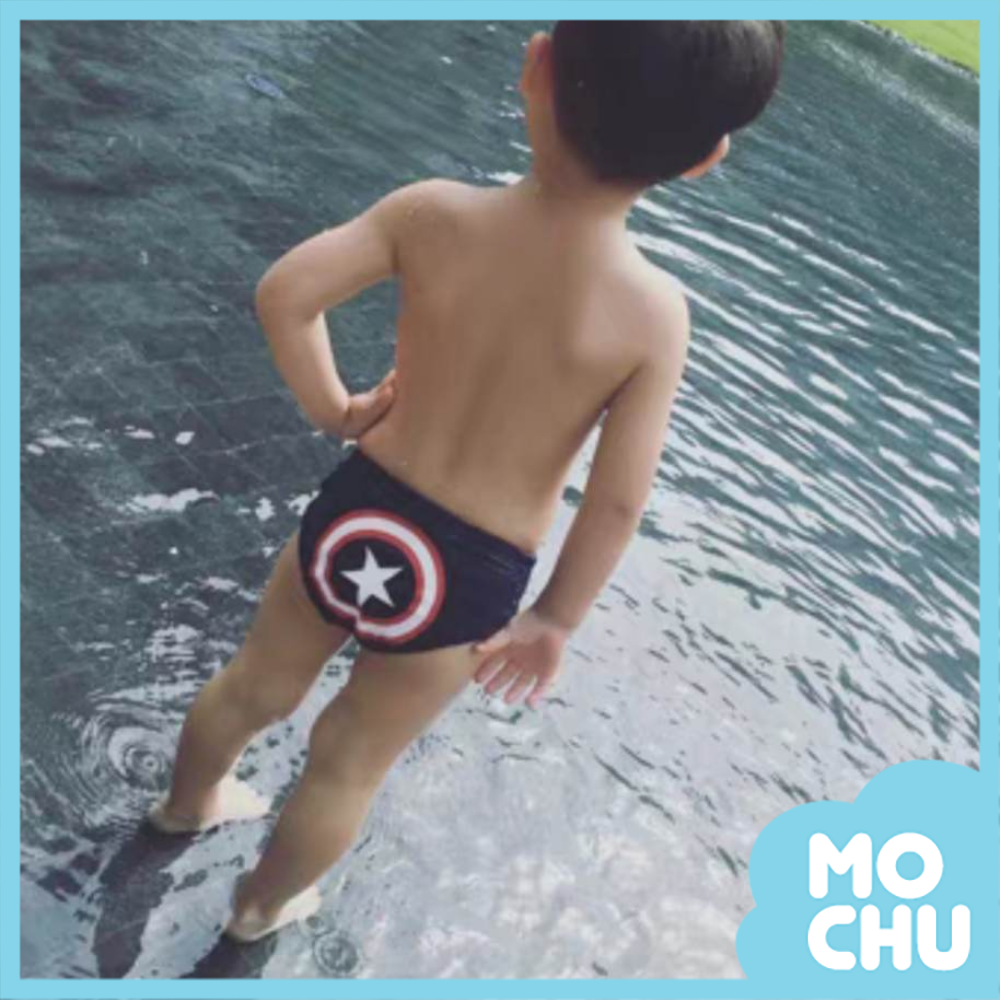 (L碼現貨)盾牌星星三角泳褲