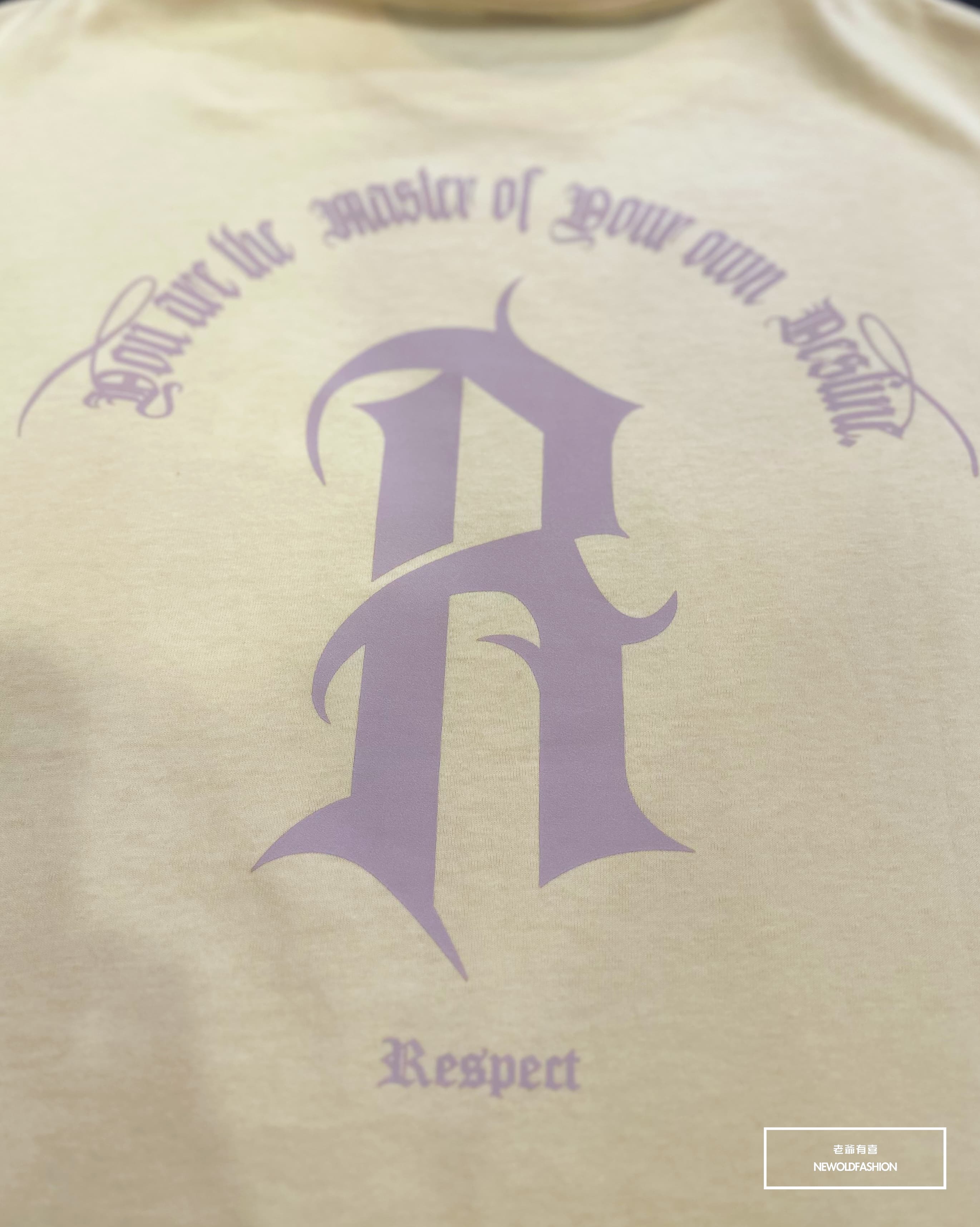 『新品上市』重磅R變形羅馬字短T(NOF23032467)-米