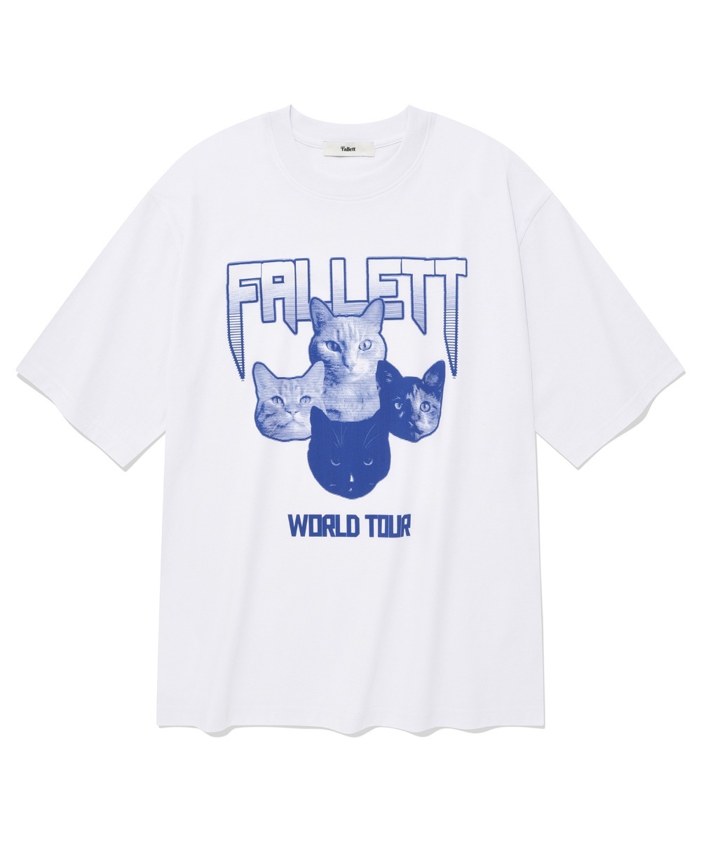 FALLETT - BAND CATS TEE (WHITE)