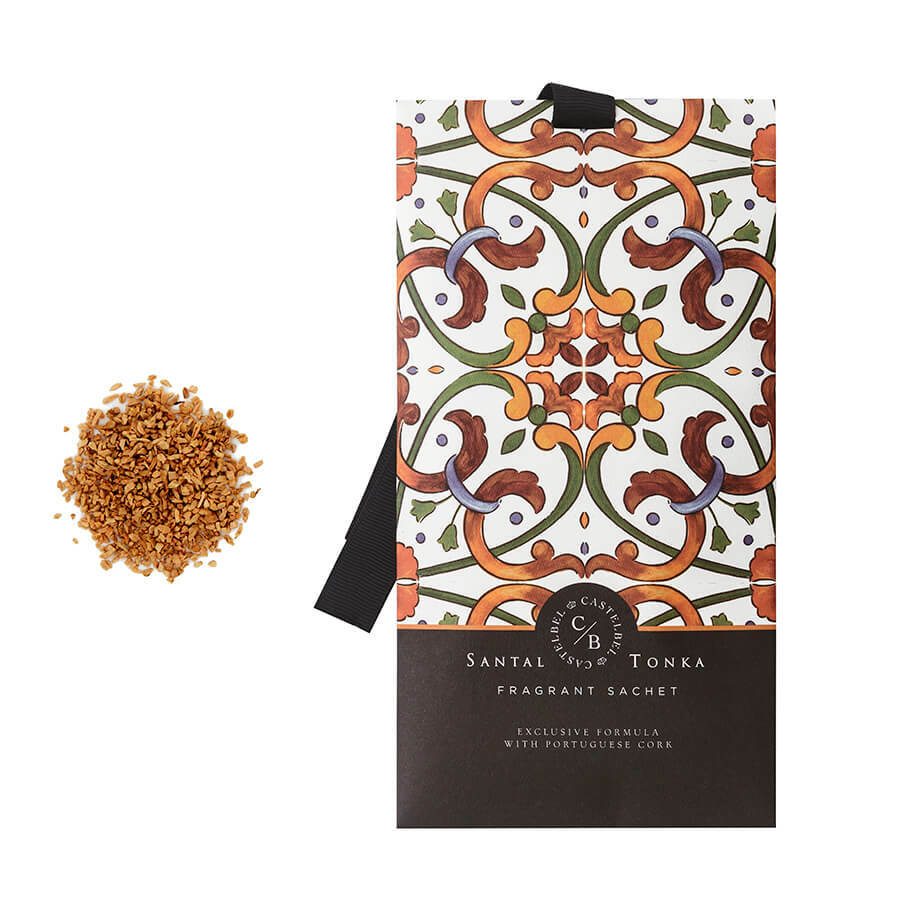 Castelbel Tiles Sandalwood and Tonka Bean Scented Sachet 10g