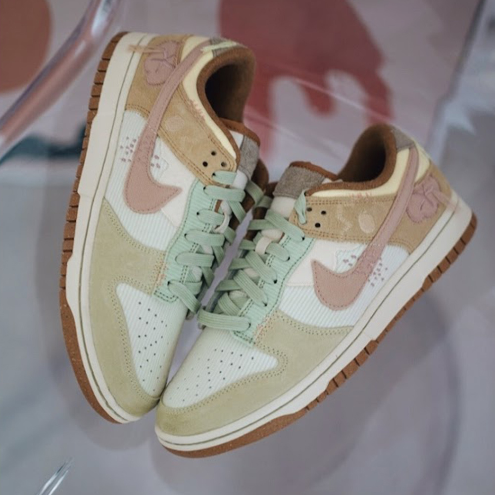 Nike Dunk Low Bright Side 燈心絨 拼接 奶茶 DQ5076-121