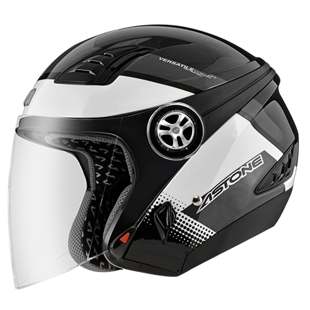 ASTONE DJ10A OO28 黑/白 3/4罩