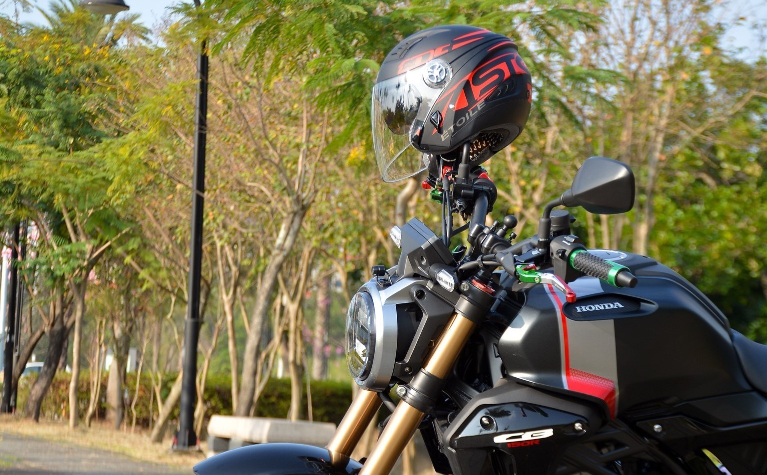 ASTONE DJ10A 素色 白 3/4罩