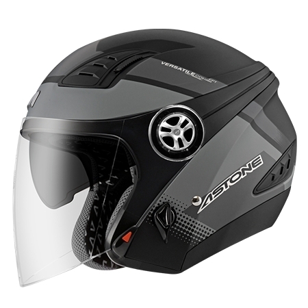 ASTONE DJ10A OO28 平光黑/灰 3/4罩