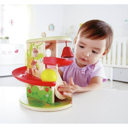 【樂森藥局】德國 HAPE 叢林滾球滑梯 木製玩具