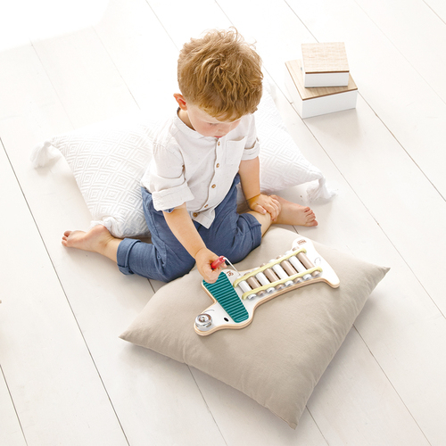 【樂森藥局】德國 HAPE 狗狗敲琴台 木製玩具 木製琴