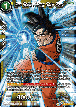 BT16-076 Son Goku, Facing Goku Black