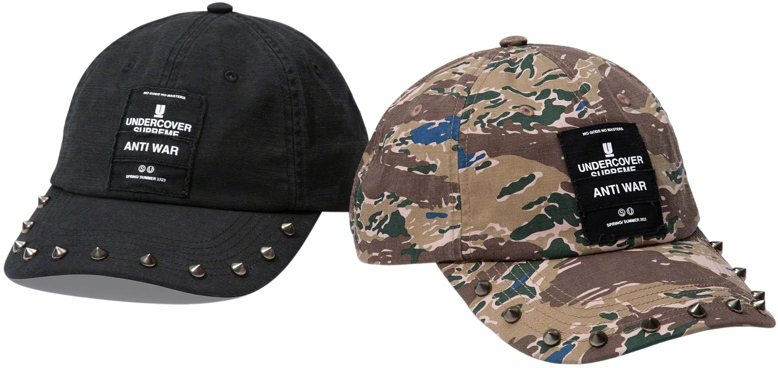 2023SS SUPREME UNDERCOVER STUDDED 6-PANEL 六分帽老帽現貨