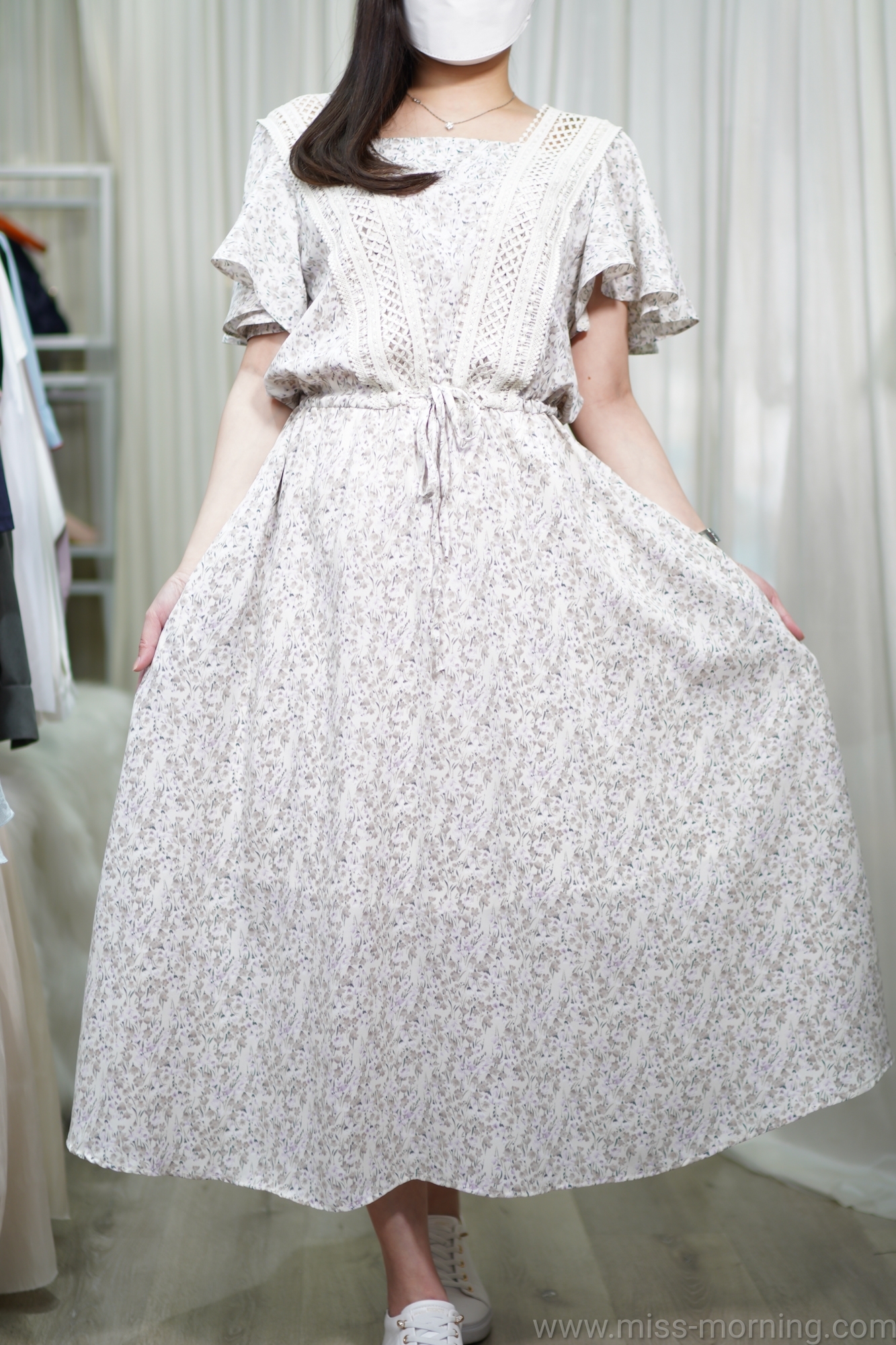 碎花款連身裙(66455)