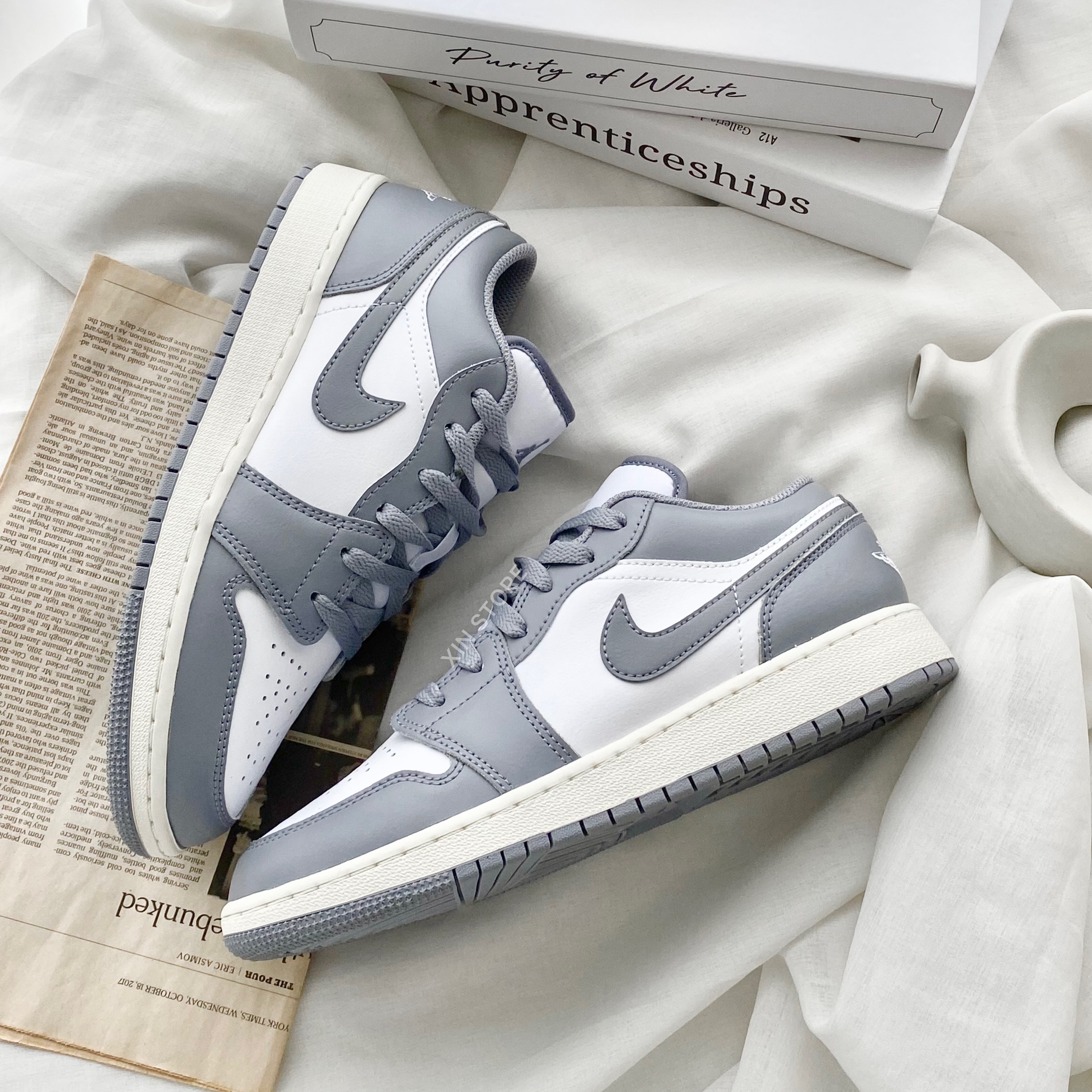 Nike Air Jordan 1 Low Vintage Grey 低筒奶油底復古灰