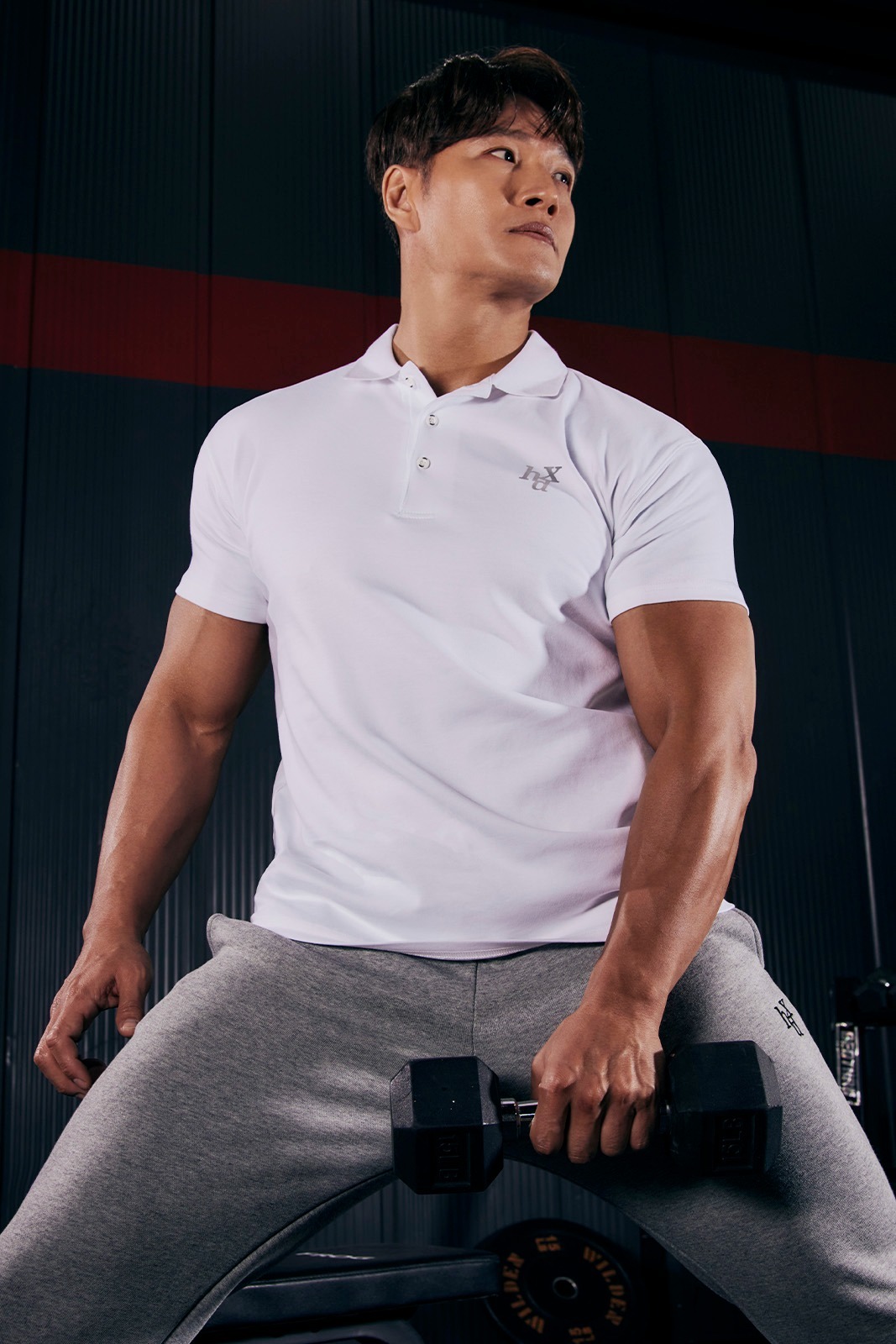 HDEX Signature Logo Slim Fit Pique Polo Shirt