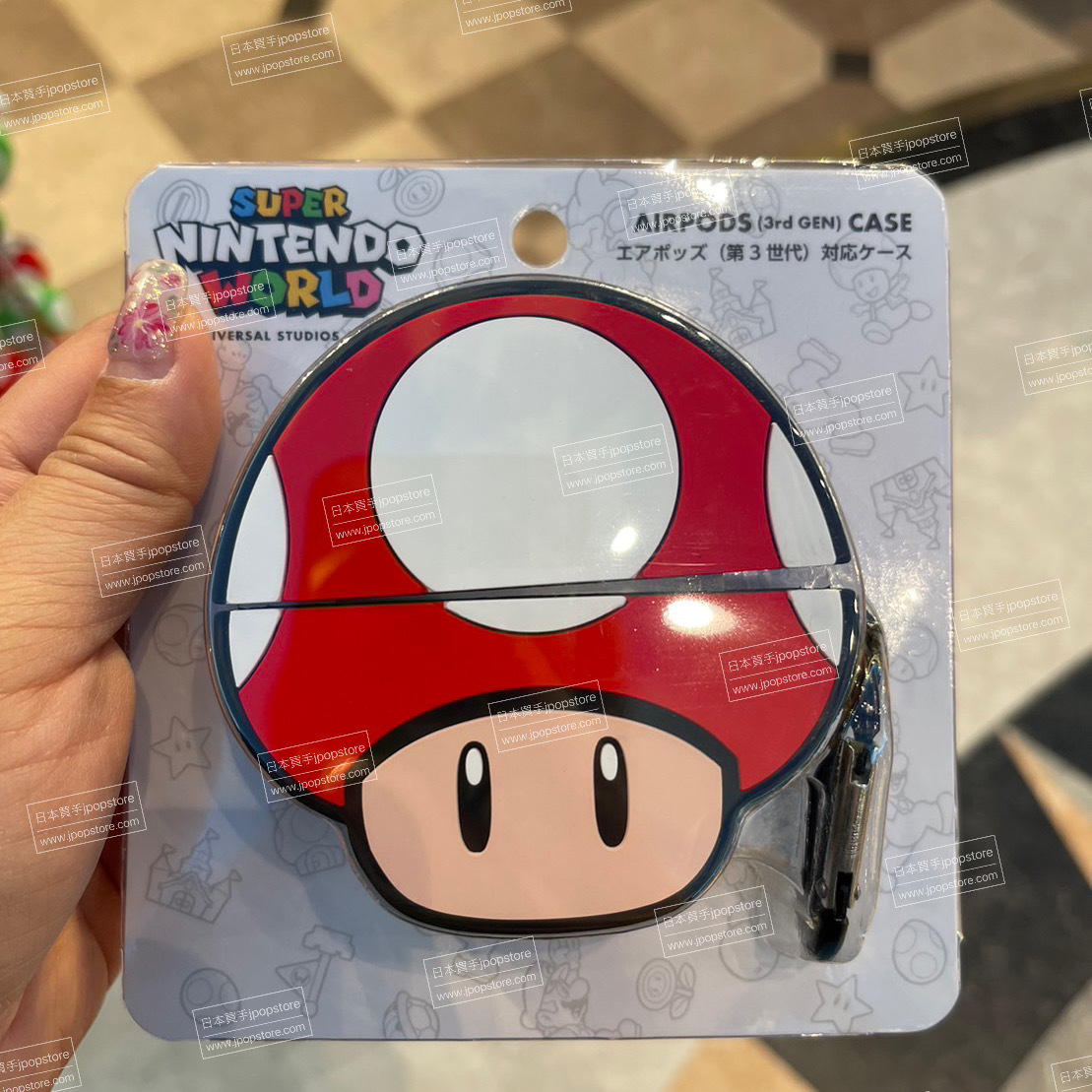 【USJ限定】Super Mario 蘑菇造型 AirPods 保護套