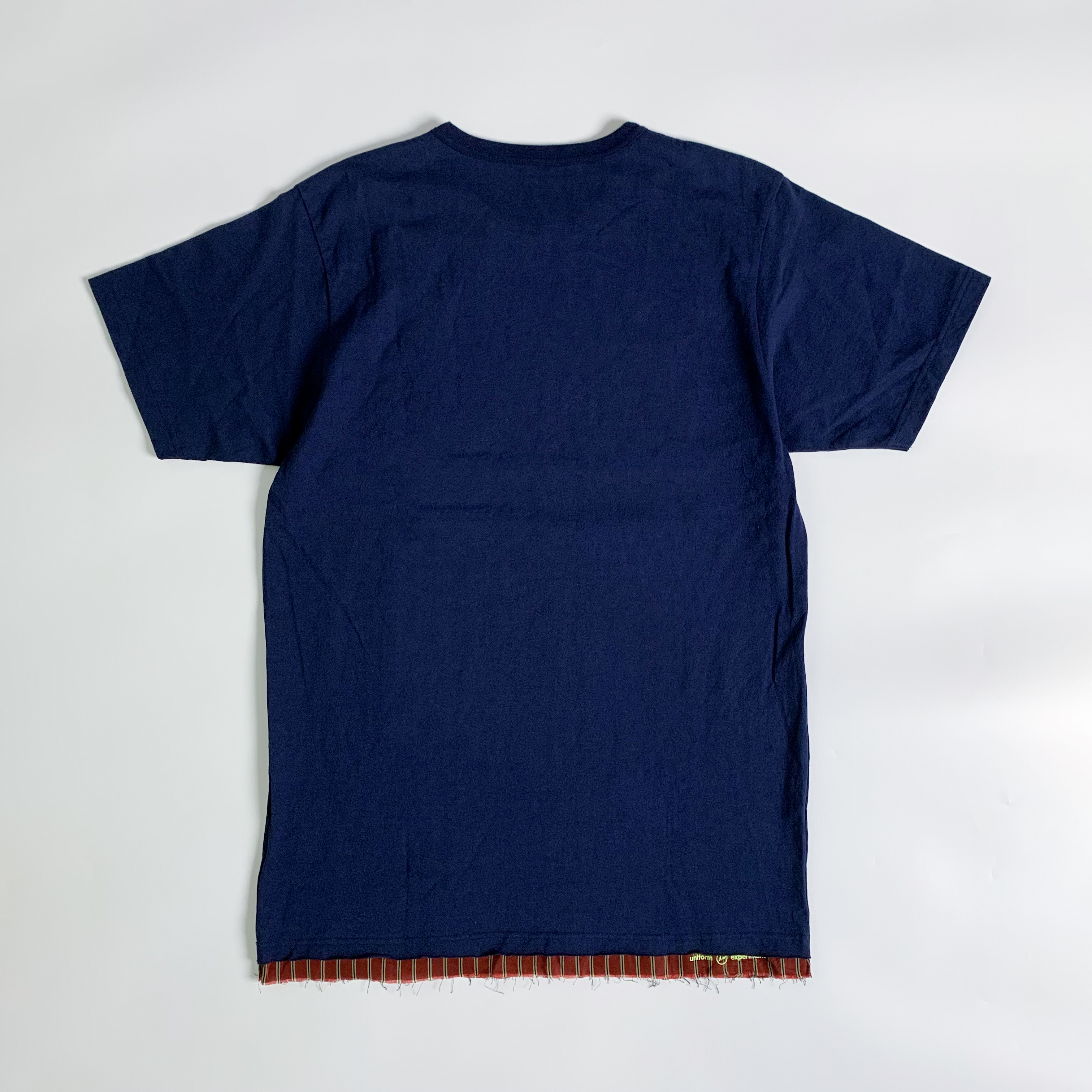 uniform experiment UE CUT HEM STRIPE LAYERED TEE 拼接 閃電 FRAGMENT 短T 現貨 (UE-189014)