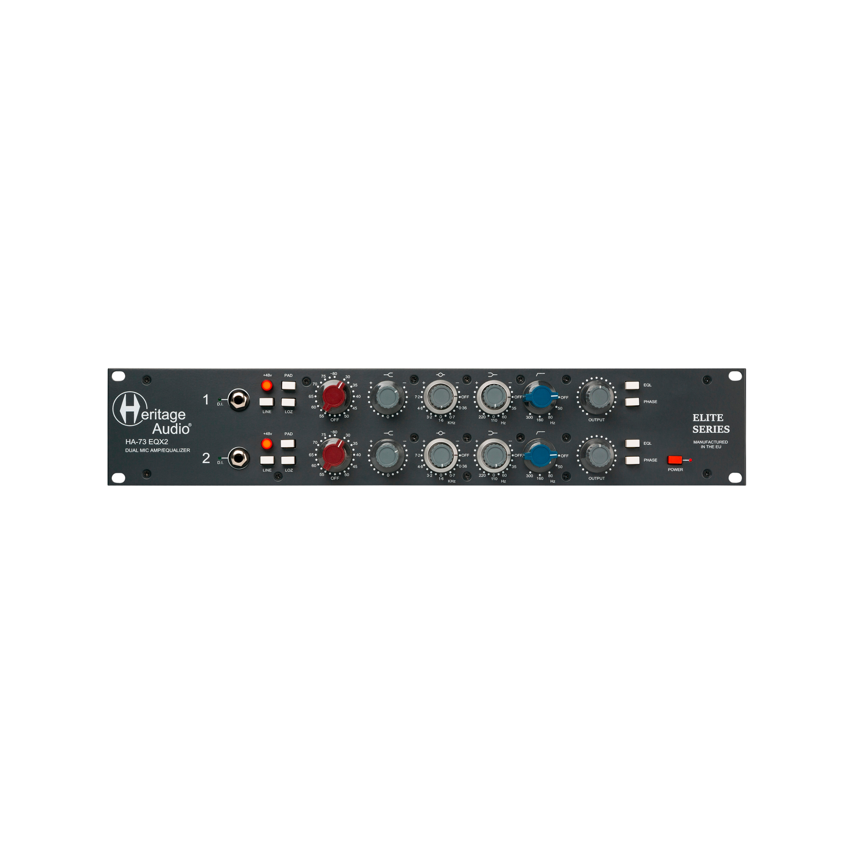 Heritage Audio HA73EQX2 ELITE 2-channel Microphone Preamp & EQ